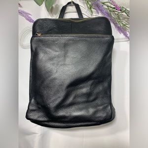 L.Credi Genuine Leather Book bag EUC